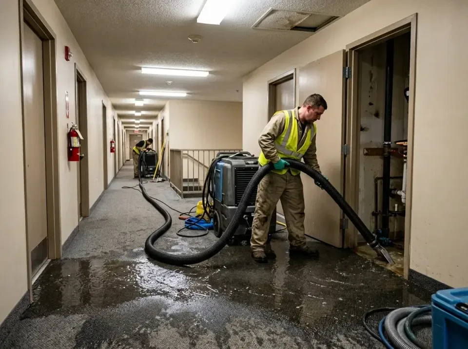 multi-unit-apartment-hallway-f-005 — frequently asked questions, Emergency Burst Pipe Water Extraction & Removal in Dupo, IL